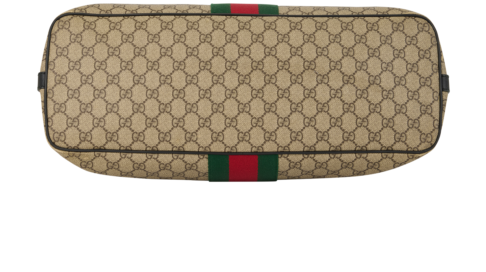 GG Web Weekender, &pound;695, Handbags, Black/Brown, Canvas, Top view